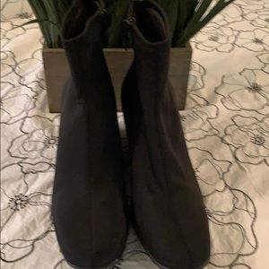 Black Fabric Boots